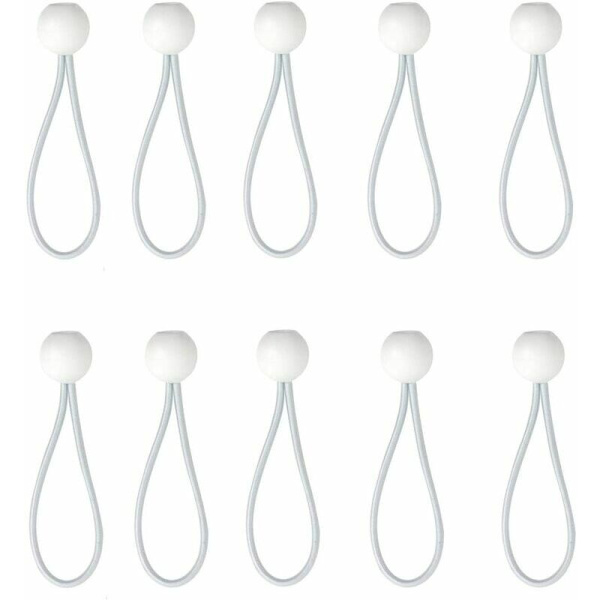 50 stk. elastiske kugle bungee-snore, presenningstrammer til pavillon, lejr