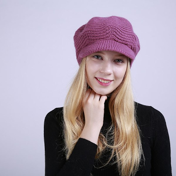Strikhue uldhue model foret fleece efterår vinterhue