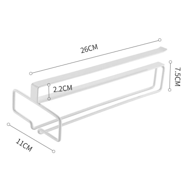 Ripustettava lasiteline, 2 kpl Ripustettava lasiteline Ripustettava lasiteline, 26*11cm (Valkoinen)