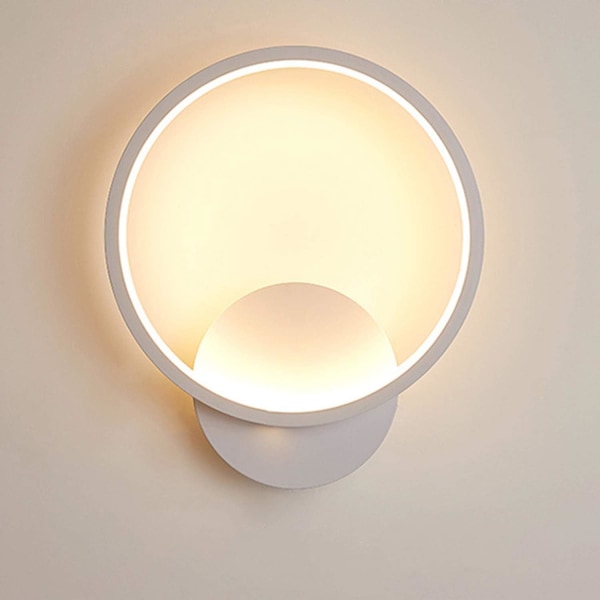 13W LED Inomhusvägglampa Modern Rund Varmvit 3000K Vägglampa