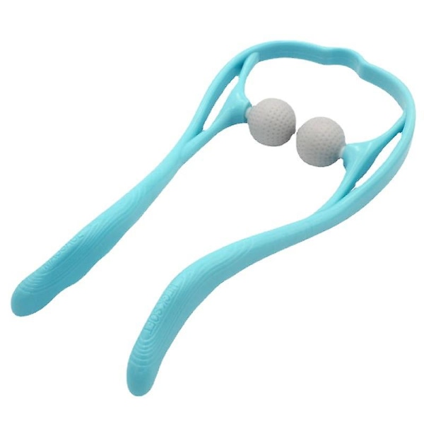 Kaulahieroja Shiatsu Syväkudos Kaksinkertainen Laukaisupiste Olkahieroja, Ergonominen Kahva Suunniteltu Kannettava (Sininen)