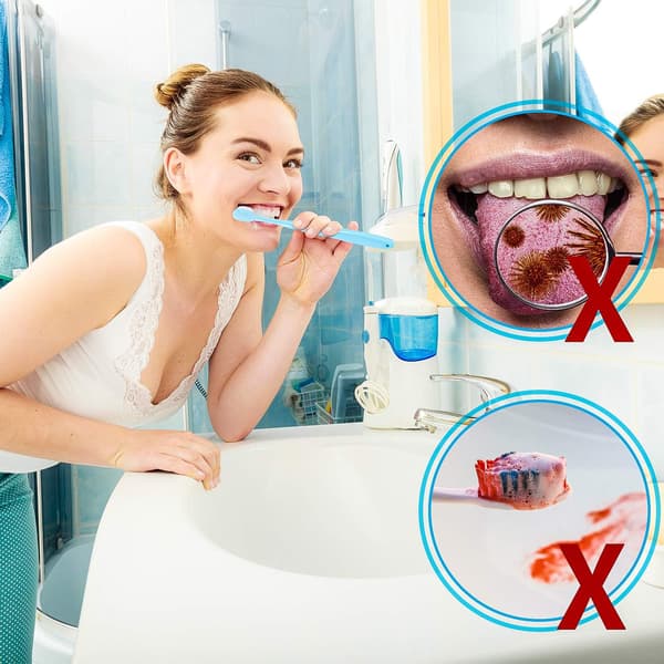 4 stk. blød tandbørste mikro nano tandbørste ekstra bløde børster