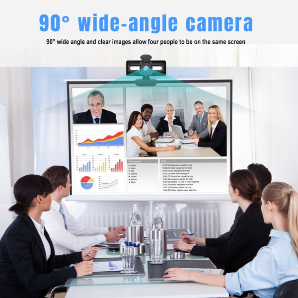 Webcam HD Wi-Fi 1080P Full HD Webcam Plug&Play USB