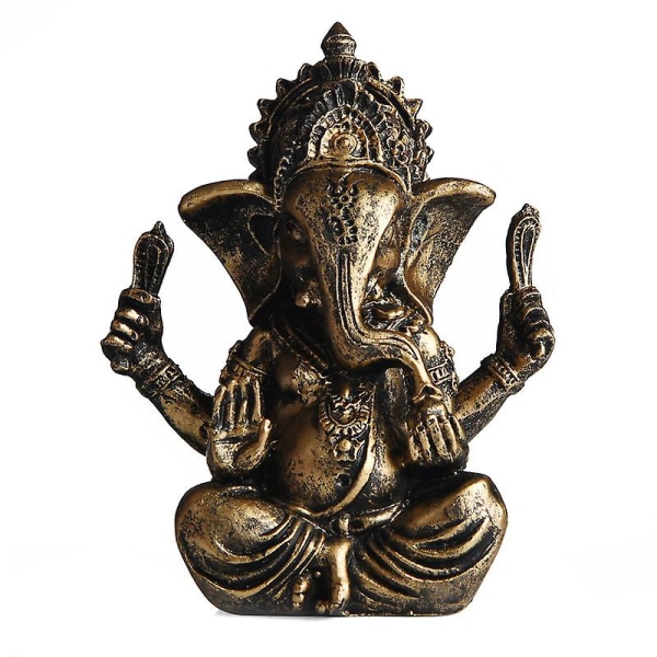 Sandsten Elefant Staty Ganesha Buddha Skulptur Staty Hindu Buddhismen Heminredning B