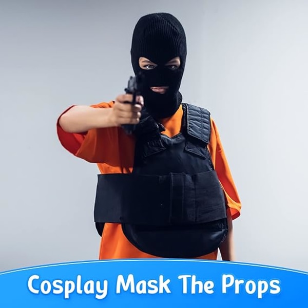 Neulotu kasvobalaclava 3-reikäinen kasvobalaclava kokokasvobalaclava
