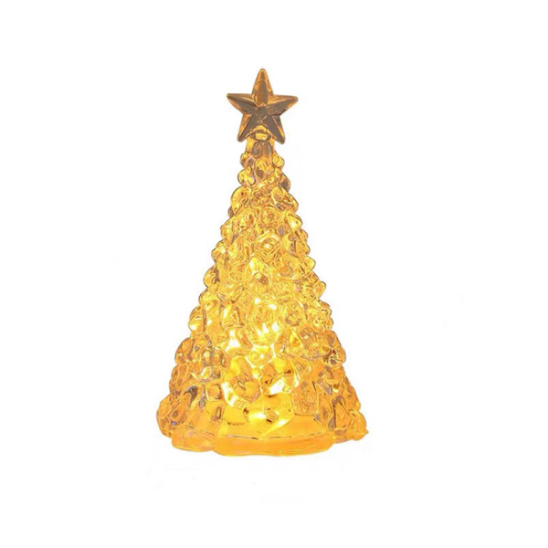 Lighted Acrylic Christmas Tree, LED Lights Color Changing Mini Ch