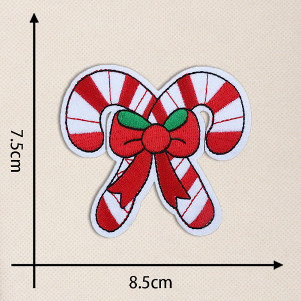 16 stk. Julebroderi-patch Jule sy-patches Ferievarme
