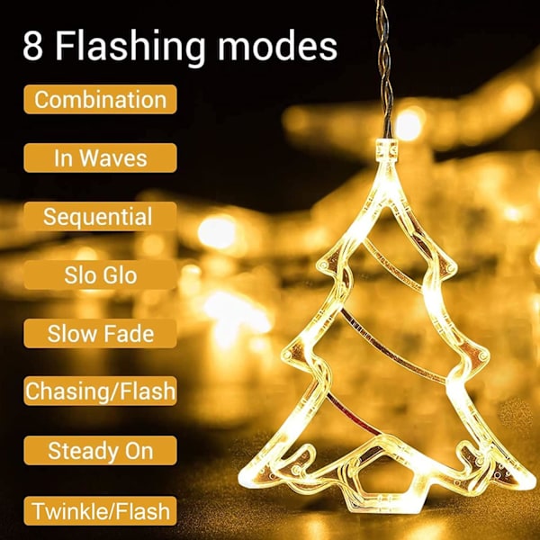 Julgransbelysning, 138 LED-julgransbelysning, 3,3M julgransbelysning