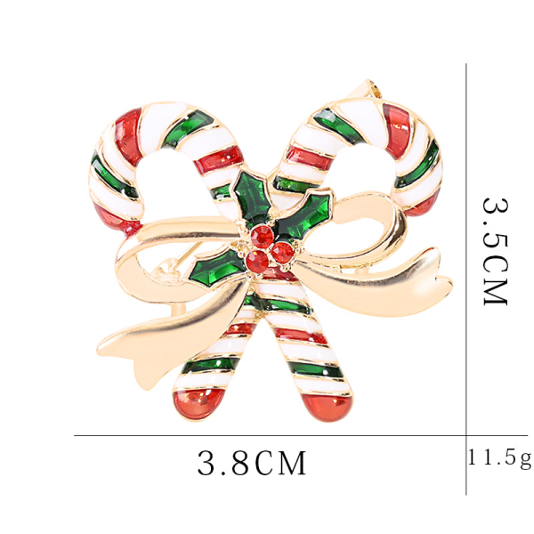 Julbrosch - rosett, strass mode corsage, klädtillbehör