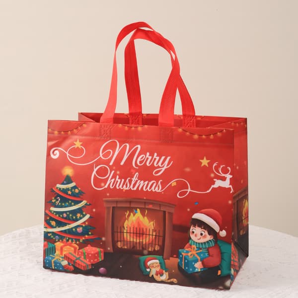Julstora presentpåsar 5-pack X-mas presentpåse extra stor tomte