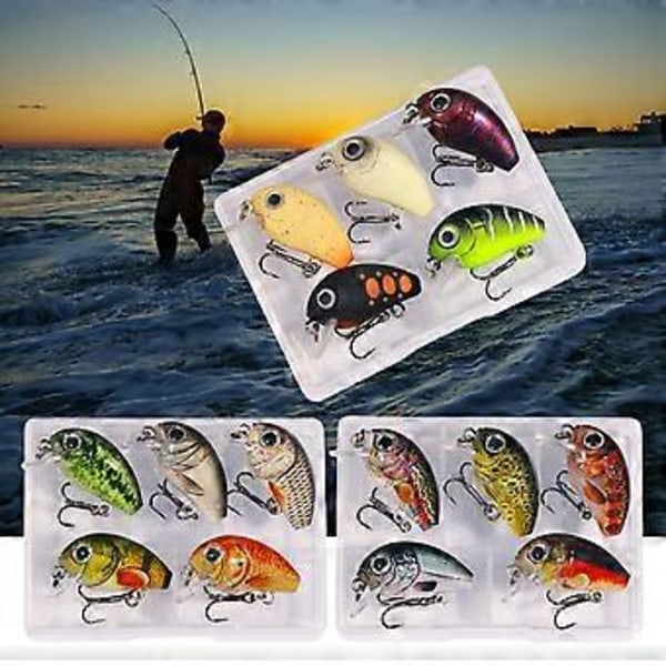 5 st Fiske Beten Små Wobbler Fiske Drag Konstgjorda Hårda Beten Återanvändbara Fiske Tillbehör Drag Lätta att Bära Set 1 2g