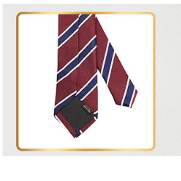 Klassisk stripet burgunder slips