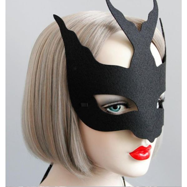 Maskeradmasker för kvinnor Karneval Dansfest Halv Ball Masker H