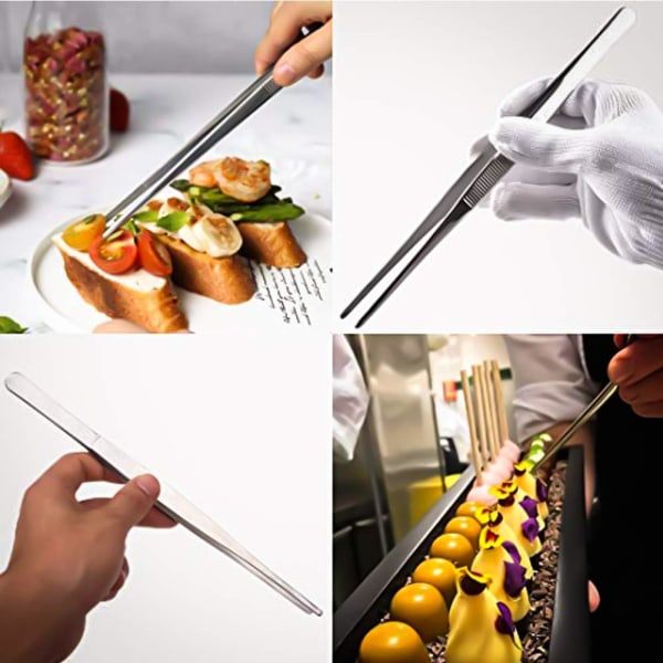 20cm 304 Stainless Steel Barbecue Tongs, Kitchen Tongs, Kitchen T