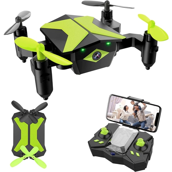 Drone med kamera Drönare för barn nybörjare, RC Quadcopter wit a2c3 | Fyndiq