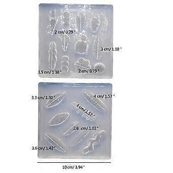 3D Mini Brød Silikoneforme til Fondant Kage Dekor Chokolade, Brødformet Lerforme Epoxy Resin Silikoneforme B