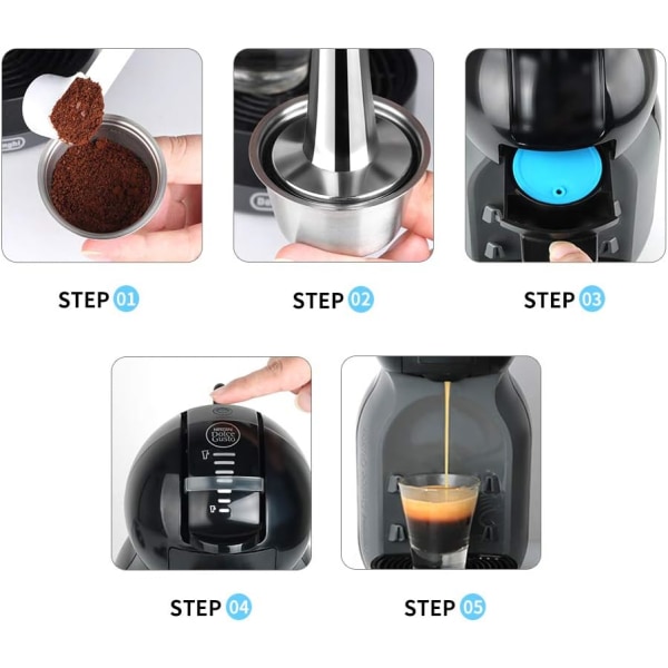 i Cafilas för Dolce Gusto återanvändbar kapsel, Dolce Gusto kaffe ca