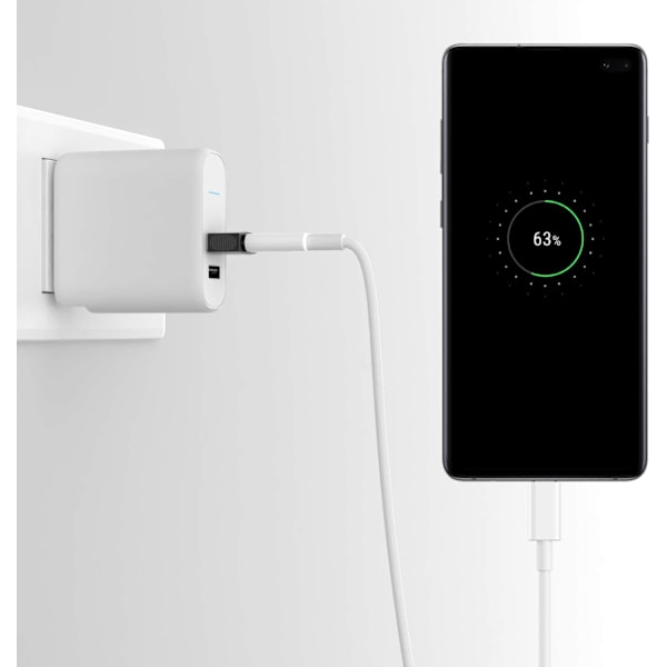 USB C till USB -adapter (2-pack), USB-C hona till USB hane-adapter, USB typ C hona till USB OTG för MacBook Air 2017/2015, bärbara datorer, väggladdare