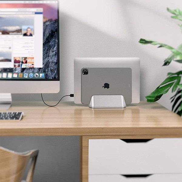 Vertikal bærbar computer stand aluminium justerbar notebook stand