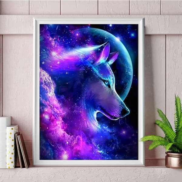 30*40cm, 5D timanttimaalaussarja, Susi Kuningas
