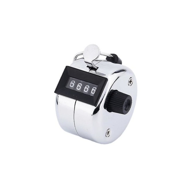 4 st Tally Clicker Räknare Metallhölje Mekanisk Clicker Digital Handhållen Tally Räknare