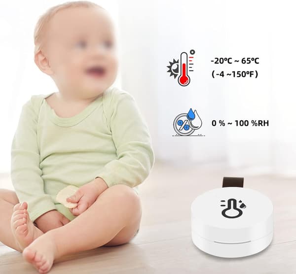 Fugtighedsmåler, elektronisk Bluetooth 5.0 temperaturfugtighedsmåler