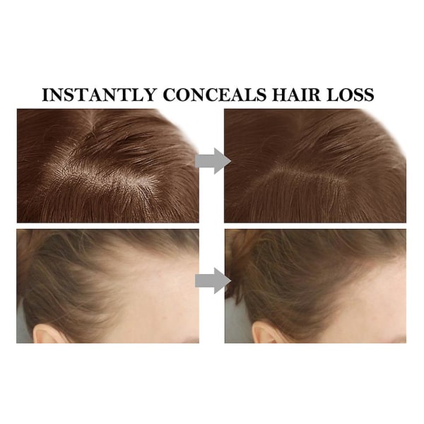 Hårskugga hårrots-touch-up, cover tunnare hår på några sekunder, Root Concealer döljer omedelbart håravfall för en naturlig look（mörkbrun）