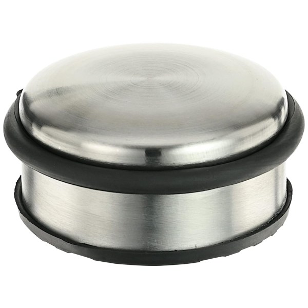 TL74052 Dørstopp i rustfritt stål, 10 cm diameter x 4 cm høyde, 1 stk