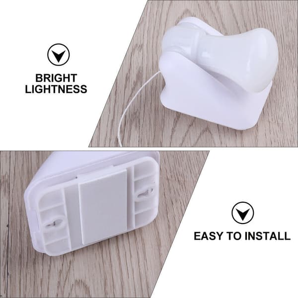 8 stk. smart home cross-border bedside lamp mini pull pære TV batteri