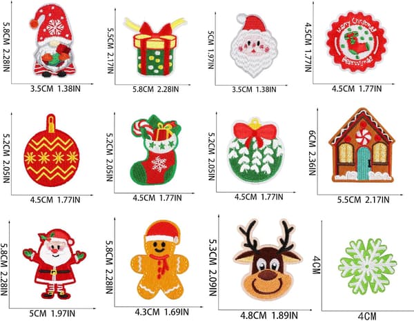 26 st jul broderade lappar för hantverk, kläder