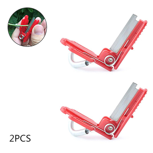 2 stk/sett Hagehøsting Verktøy Fruktplukker Planter Trimmer Separator Mini Hage Beskjærer Rustfritt Stål Saks