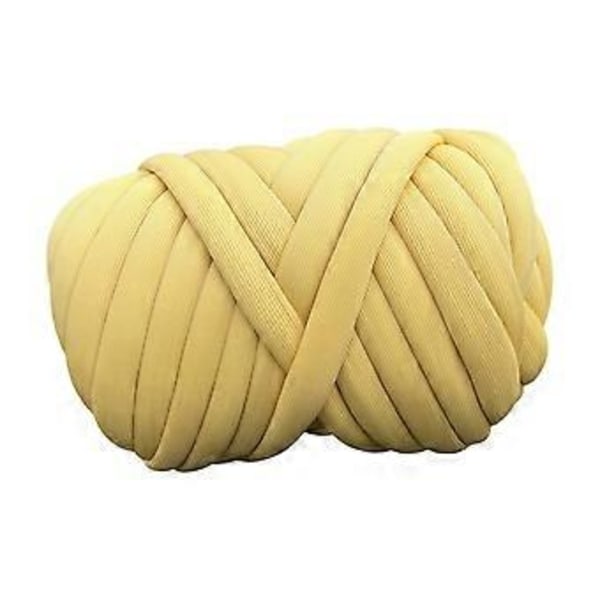 1000G Chunky Garn Jumbo Tubgarn DIY Vikt Garn Handstickning Virkning Armstickning Garn Tjockt Garn för Hattar Korgar Husdjurssäng Vävning Halsduk Gul Yellow