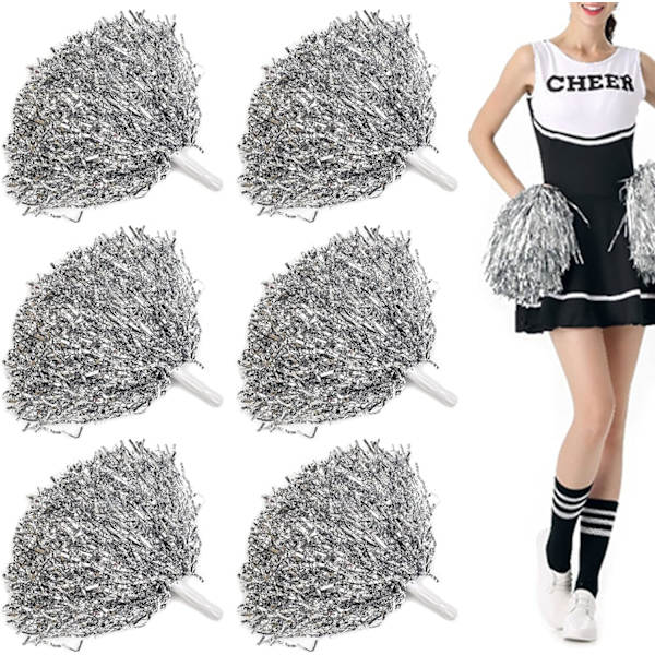 Niuhong Cheer Leader Poms Shiny Metallic Cheer Ball Farben Pompom