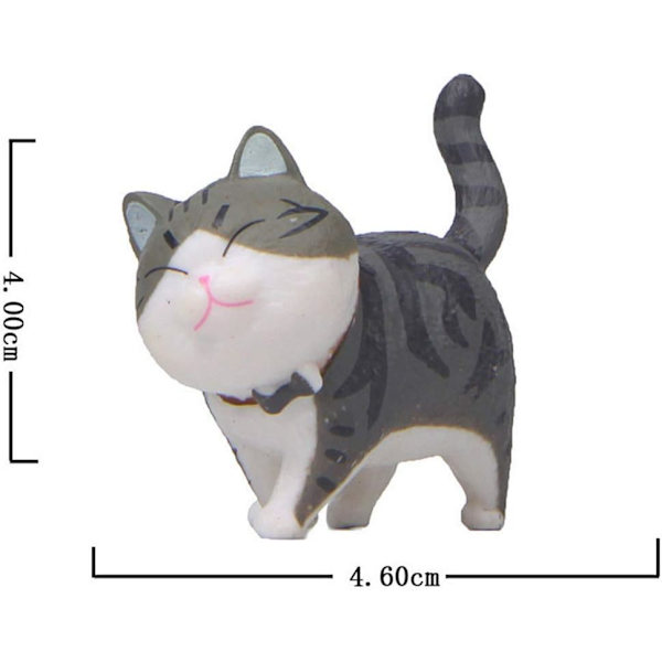 9 stk. søde katte miniature figurer dyr katte figurer legetøj mini