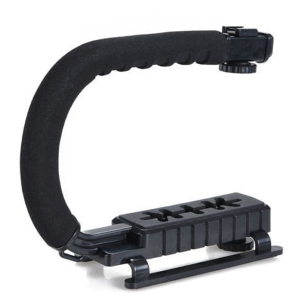 Håndholdt stabilisator med smarttelefon videorigg videohåndtak for Canon Nikon Sony Panasonic Pentax Olympus DSLR videokamera og alle smarttelefoner