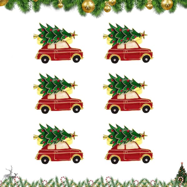 Julekrans Servietringe 6PCS Jule Servietringe,Christm