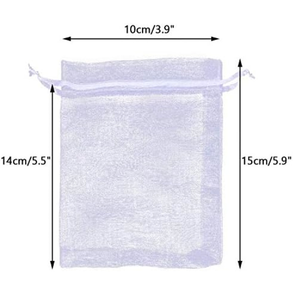 100 kpl Organza-pusseja, Organza-lahjapusseja Korupusseja, Lavende