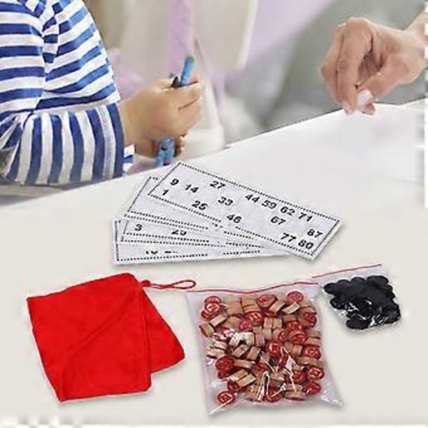 Lotteri Bingo Spel Rysk Lotto Spel Bingo Spelset för Vänner Barn Familj()