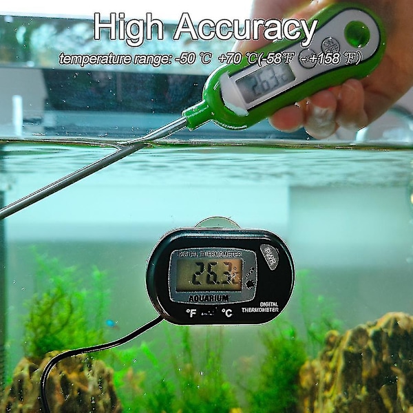 Akvarium digitalt termometer Akvariumtilbehør Gult