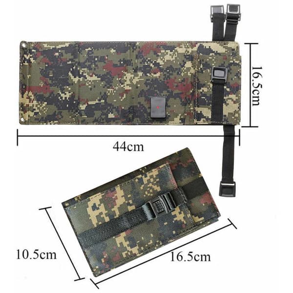 USB Solcellelader 20W Bærbar Solcellepanel Telefonlader for iPho