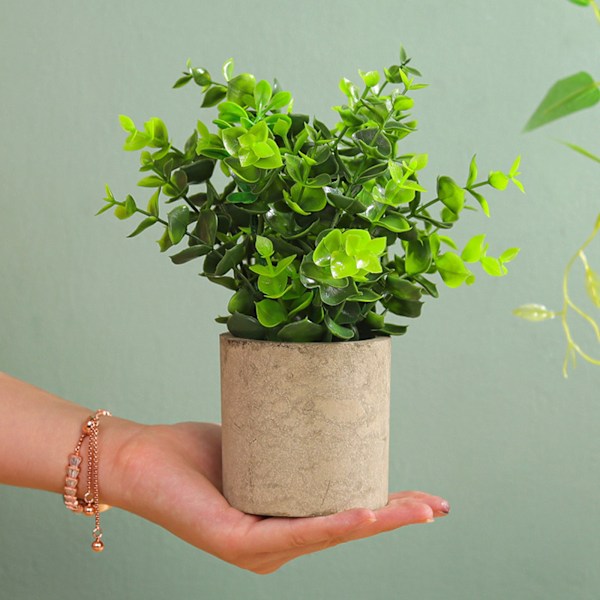 Kunstig stueplante mini kunstige planter potter 1 stk
