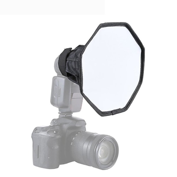 20cm Universal Oktagonal Foldbar Blitzlysdiffusor Oktagon Speedlight Diffusor Softbox Mykboks for Canon Nikon