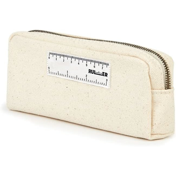 Premium Canvas Pencil Case - Holdbar Canvas Multifunktionel Blyantspose