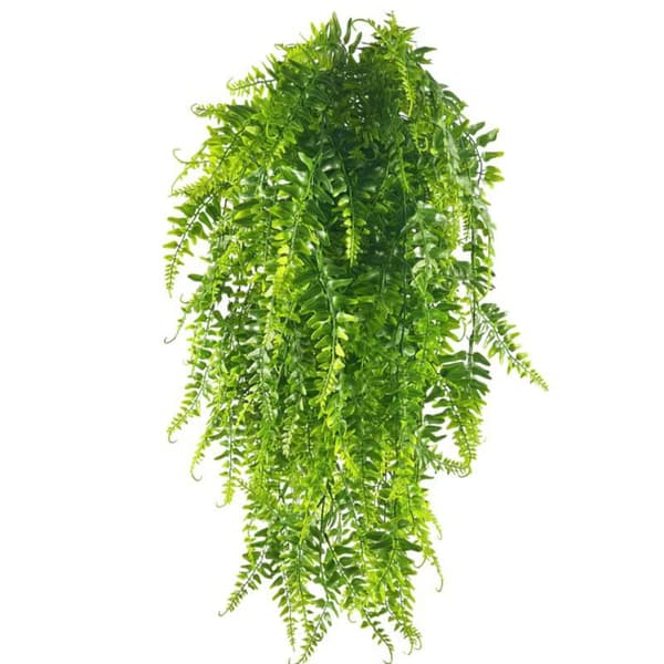4 st konstgjorda hängande växter konstgjorda ormbunkar gröna blad G