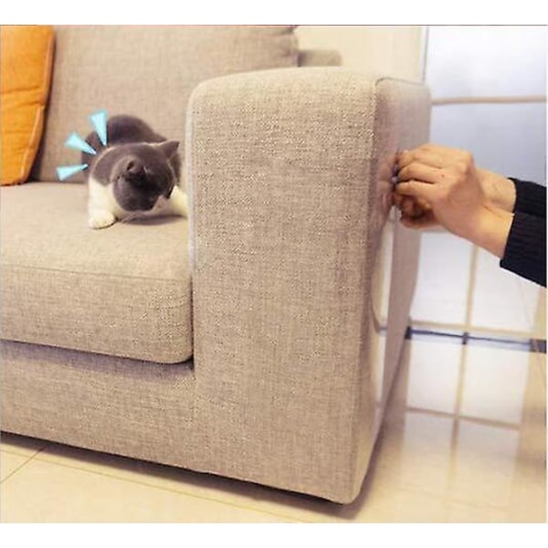 4 stk Anti-katteridsemøbelbeskytter, sofabeskyttere fra kæledyr Katteskrabeafskrækkende tape, 30*45 cm（LL）