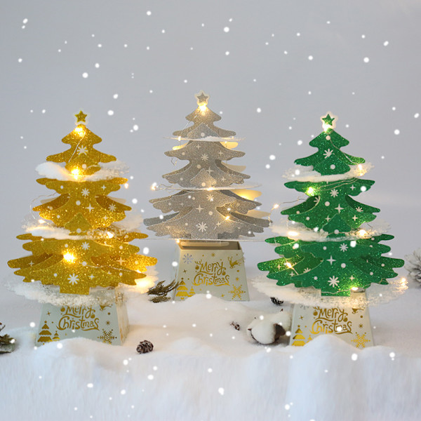 Kunstig juletre Mini juletre og lyslenke M