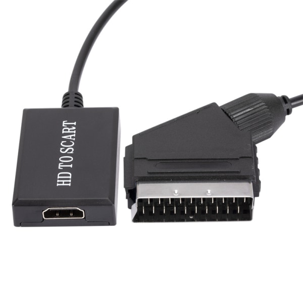 Ny HDMI til SCART-omformer 1080P HD videoadapter HDMI til SCART