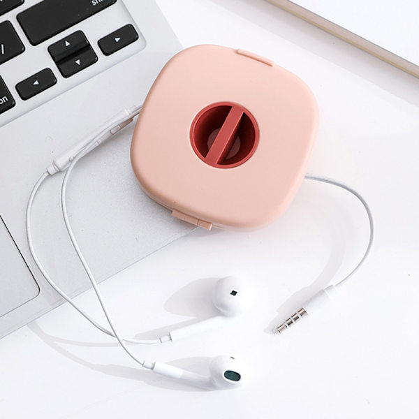 Sett med 3 tomme og utvidbare kabelorganisatorer - USB-kabelvikling