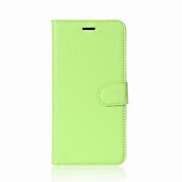 Litsi-kuvioinen PU-nahkainen puhelinkotelo korttipaikoilla Sony Xperia XA2 -puhelimelle - Vihreä Green