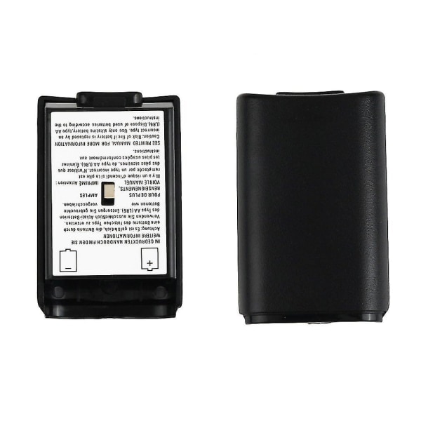 Batteripakke Cover Shell Universal Shield Case Kit Til Xbox 360 Trådløs Controller Høj Kvalitet Sort Batteri Cover Shell